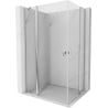 Mexen Mist Duo Hinged Shower Cabin 100 x 90 cm, Transparent, Chrome - 8A4-100-090-01-00