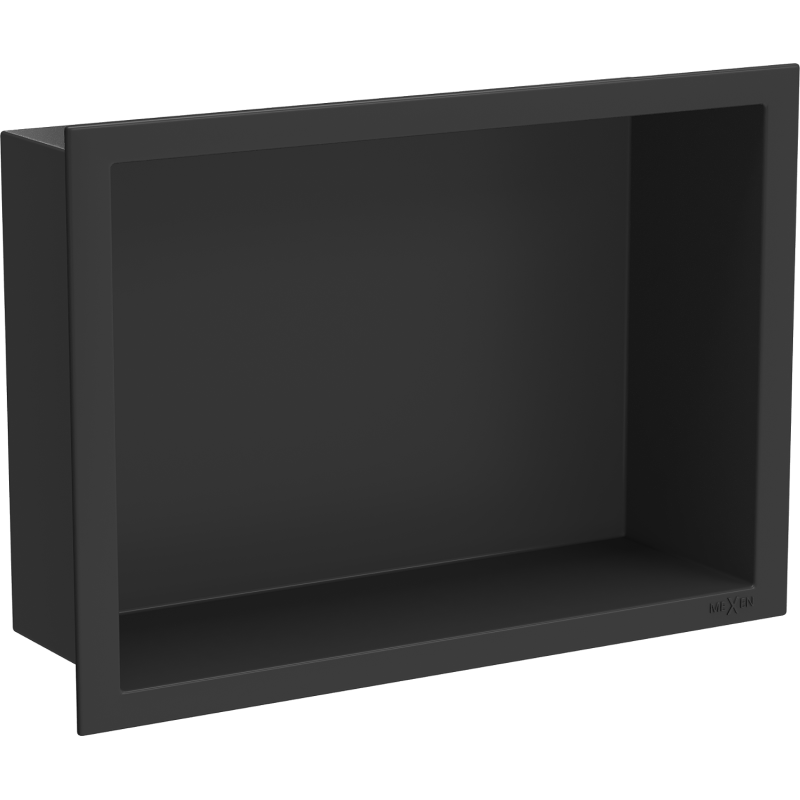 Mexen X-Wall-R nisplank met flens 30 x 20 cm, zwart - 1970302010
