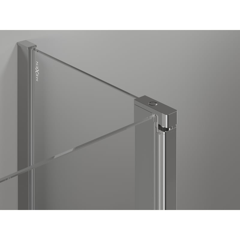 Mexen Mist Duo kabina prysznicowa uchylna 120 x 90 cm, transparent, chrom - 8A4-120-090-01-00