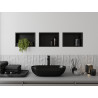 Mexen X-Wall-R Nischenregal mit Abdeckung 30 x 20 cm, schwarz - 1970302010