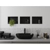 Mexen X-Wall-R nisplank met flens 30 x 20 cm, zwart - 1970302010