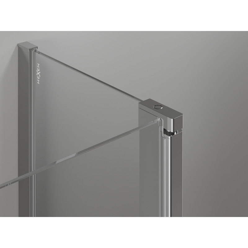 Mexen Mist Duo preklopna tuš kabina 110 x 110 cm, prozirna, krom - 8A4-110-110-01-00