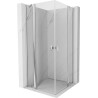 Mexen Mist Duo preklopna tuš kabina 110 x 110 cm, prozirna, krom - 8A4-110-110-01-00
