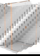 Mexen Mist T Duschkabine schwenkbar 75 x 85 cm, transparent, gebürstetes Kupfer - 8A4T-075-085-65-00