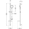 Mexen DQ75 liuglev dušikomplekt, kroom - 785754581-00