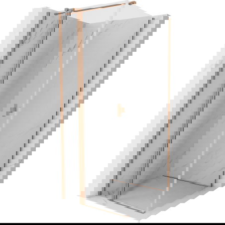 Mexen Mist T ofklappbar Duschkabinn 90 x 90 cm, transparent, gebierschten Kehlkapp - 8A4T-090-090-65-00