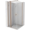 Mexen Mist T Duschkabine mit Drehöffnung 90 x 90 cm, transparent, gebürstetes Kupfer - 8A4T-090-090-65-00