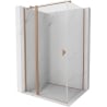 Mexen Mist T Hinged Shower Cabin 85 x 110 cm, Transparent, Brushed Copper - 8A4T-085-110-65-00