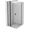 Mexen Mist T cabine de douche pivotante 80 x 80 cm, transparent, noir - 8A4T-080-080-70-00