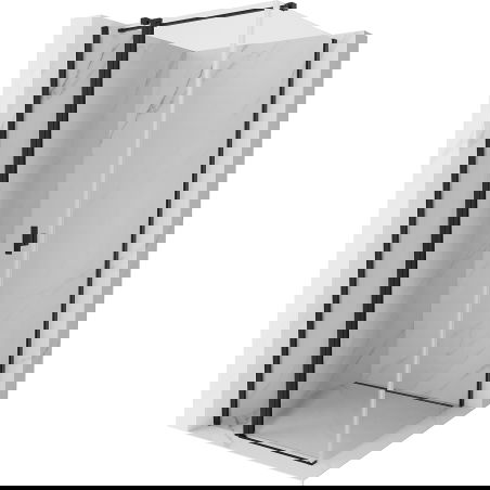 Mexen Mist T καμπίνα ντους περιστροφική 95 x 95 εκ., διαφανής, μαύρη - 8A4T-095-095-70-00