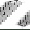 Mexen Mist T Duschkabine schwenkbar links 90 x 90 cm, schwarzer Rahmen, schwarz - 8A4T-090-090-70-70-L