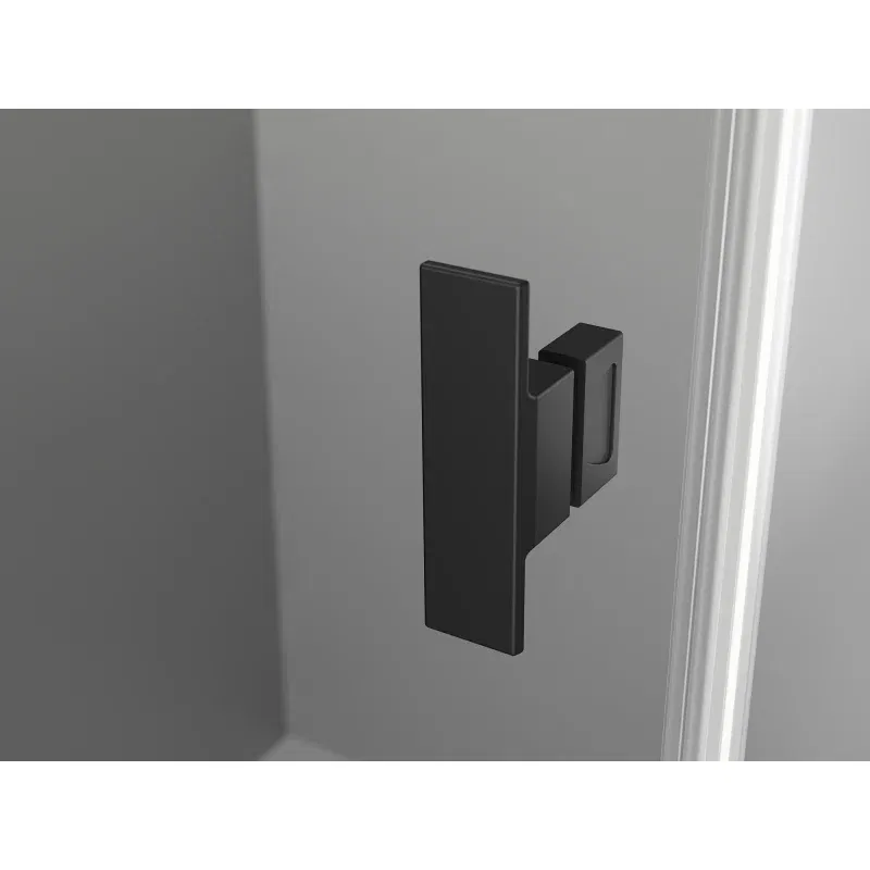 Mexen Mist T cabine de douche pivotante gauche 120 x 75 cm, cadre noir, noir - 8A4T-120-075-70-70-L