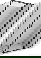 Mexen Mist T vikbar duschkabin höger 115 x 90 cm, svart ram, svart - 8A4T-115-090-70-70-P