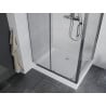Mexen Apia cabine de douche coulissante 120 x 80 cm, transparent, chrome + receveur Rio - 840-120-080-01-00-4510