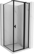 Mexen Mist T prha tuš kabina desna 95 x 95 cm, črni okvir, črna - 8A4T-095-095-70-70-P