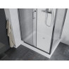 Mexen Apia Schiebeduschkabine 120 x 90 cm, transparent, Chrom + Duschwanne Rio - 840-120-090-01-00-4510