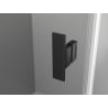 Mexen Mist T cabine de douche pivotante 100 x 100 cm, transparent, noire - 8A4T-100-100-70-00