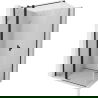 Mexen Mist T draaideur douchecabine 120 x 100 cm, transparant, zwart - 8A4T-120-100-70-00