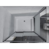 Mexen Apia liuglev dušikabiin 120 x 80 cm, valged triibud, kroom + Rio alus - 840-120-080-01-20-4510