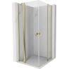 Mexen Mist Duo hinged dušikabiin 70 x 70 cm, läbipaistev, kuldne - 8A4-070-070-50-00