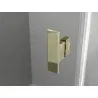 Mexen Mist Duo pivot shower cabin 75 x 70 cm, transparent, gold - 8A4-075-070-50-00