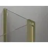 Mexen Mist Duo pivot shower cabin 75 x 70 cm, transparent, gold - 8A4-075-070-50-00