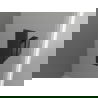 Mexen Mist T Duschkabine schwenkbar links 90 x 95 cm, schwarzes Gitter, schwarz - 8A4T-090-095-70-77-L