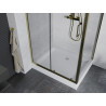 Mexen Apia cabine de douche coulissante 120 x 80 cm, transparent, or + receveur Rio - 840-120-080-50-00-4510