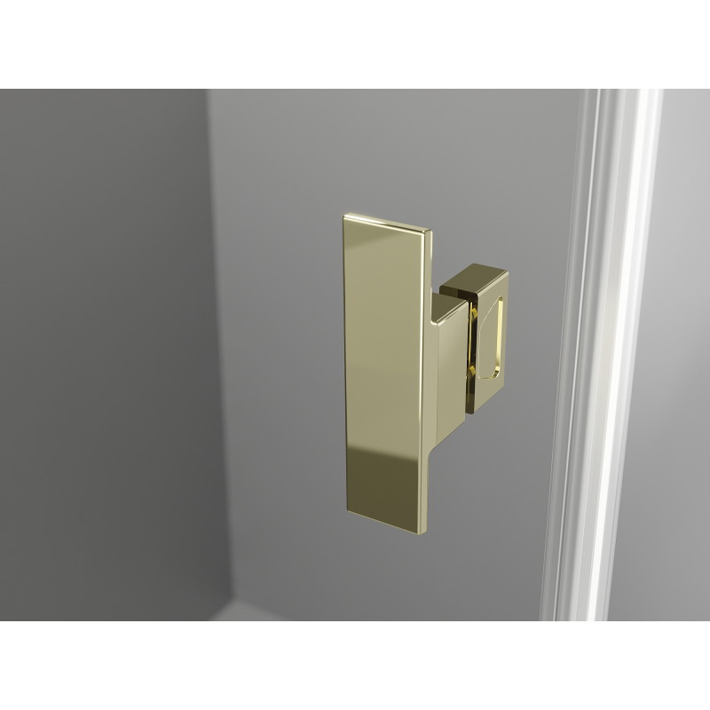 Mexen Mist Duo kabina prysznicowa uchylna 90 x 85 cm, transparent, złota - 8A4-090-085-50-00