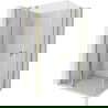 Mexen Mist Duo pregradna kabina za prhanje 115 x 85 cm, prozorna, zlata - 8A4-115-085-50-00