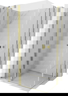 Mexen Mist Duo douchecabine met draaideur 100 x 95 cm, transparant, goud - 8A4-100-095-50-00