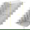 Mexen Mist Duo cabina doccia a battente 120 x 100 cm, trasparente, oro - 8A4-120-100-50-00
