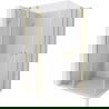 Mexen Mist Duo Duschkabine 85 x 75 cm, transparent, gold gebürstet - 8A4-085-075-55-00