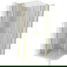 Mexen Mist Duo Duschkabine schwenkbar 85 x 85 cm, transparent, gebürstetes Gold - 8A4-085-085-55-00