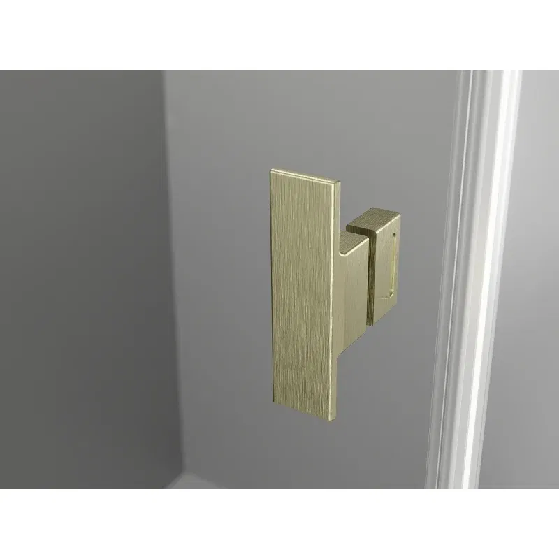 Mexen Mist Duo cabine de douche pivotante 115 x 100 cm, transparent, or brossé - 8A4-115-100-55-00