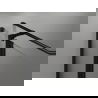 Mexen Mist T Duschkabine schwenkbar links 115 x 100 cm, schwarzes Gitter, schwarz - 8A4T-115-100-70-77-L