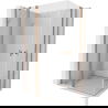 Mexen Mist Duo Duschkabine Drehbar 95 x 85 cm, transparent, gebürstetes Kupfer - 8A4-095-085-65-00