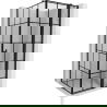 Mexen Mist T Duschkabine schwenkbar rechts 80 x 80 cm, schwarzes Gitter, schwarz - 8A4T-080-080-70-77-P