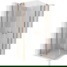 Mexen Mist Duo Duschkabine, schwenkbar, 115 x 115 cm, transparent, gebürstetes Kupfer - 8A4-115-115-65-00