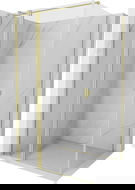 Mexen Mist T douchecabine met draaideur 95 x 90 cm, transparant, geborsteld goud - 8A4T-095-090-55-00