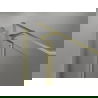 Mexen Mist T douchecabine met draaideur 95 x 90 cm, transparant, geborsteld goud - 8A4T-095-090-55-00