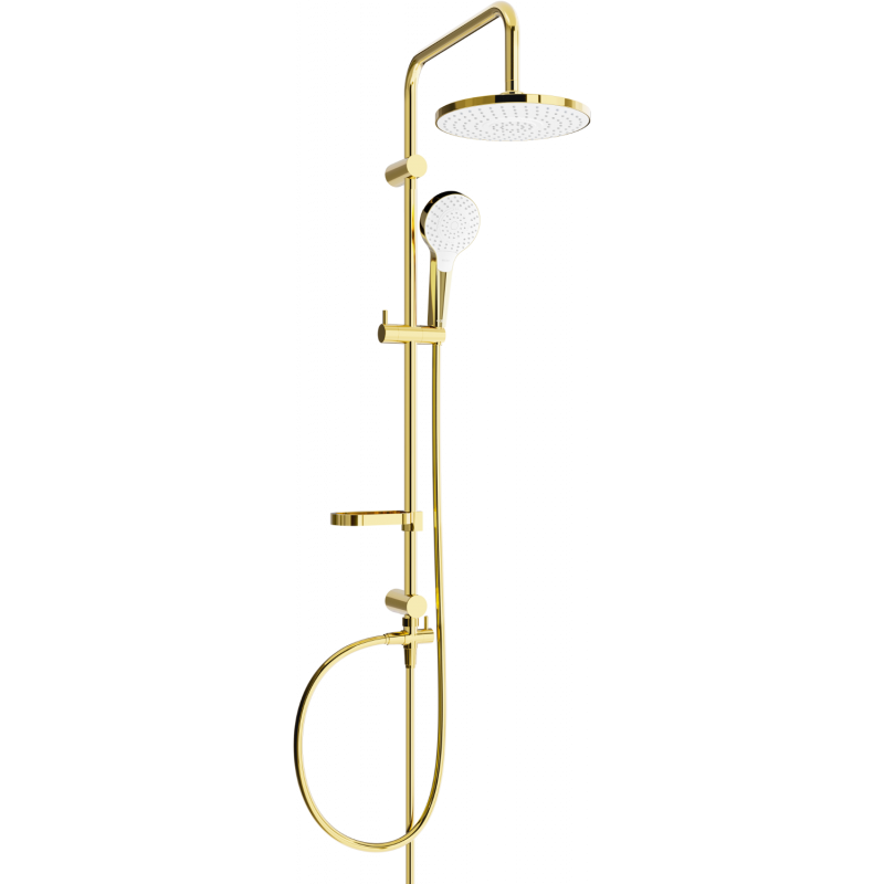 Mexen X05 columna de ducha, oro/blanco - 798050591-50