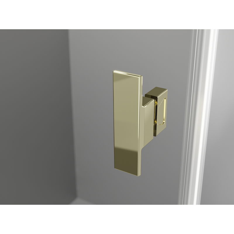 Mexen Mist T cabina doccia a battente 85 x 90 cm, trasparente, oro - 8A4T-085-090-50-00