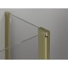 Mexen Mist T Duschkabine schwenkbar 100 x 120 cm, transparent, gold - 8A4T-100-120-50-00