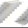 Mexen Mist T Duschkabine schwenkbar 115 x 95 cm, transparent, gebürstetes Gold - 8A4T-115-095-55-00