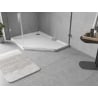 Bac à douche pentagonal slim gauche Mexen Flow 90 x 80 cm, blanc brillant - 46P108090L