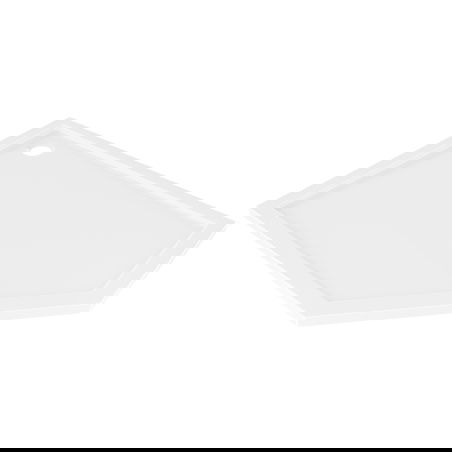 Mexen Flow vijhoekige slanke douchebak links 90 x 80 cm, witte glans - 46P108090L
