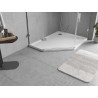Mexen Flow brodzik pięciokątny slim prawy 90 x 80 cm, biały połysk - 46P108090R