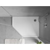 Mexen Flow petokutna slim tuš kada desna 90 x 80 cm, bijeli sjaj - 46P108090R