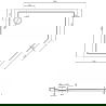Mexen Flow kwartronde douchebak slim links 100 x 80 cm, wit glans - 46P108010L